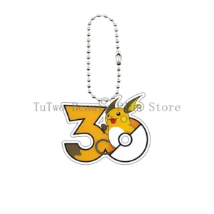 Pkm Anime New 30th Anniversary Mewtwo Charizard Printed Acrylic Keychain Accessories Cartoon Móc Treo Đeo Thoại, Standee, Móc Khoá In Theo Yêu Cầu, Chất Liệu Mica Dày 4mm, Kích Thước 5.5 Cm, Có In Test Mẫu