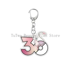 Pkm Anime New 30th Anniversary Mewtwo Charizard Printed Acrylic Keychain Accessories Cartoon Móc Treo Đeo Thoại, Standee, Móc Khoá In Theo Yêu Cầu, Chất Liệu Mica Dày 4mm, Kích Thước 5.5 Cm, Có In Test Mẫu