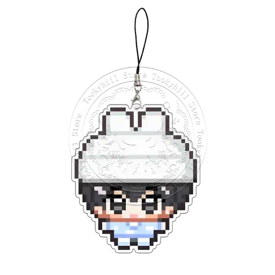 Plave Acrylic Keychain Cartoon Pixel Characters Exquisite Student Package Decoration Acg Móc Treo Đeo Thoại, Standee, Móc Khoá In Theo Yêu Cầu, Chất Liệu Mica Dày 4mm, Kích Thước 5.5 Cm, Có In Test Mẫu