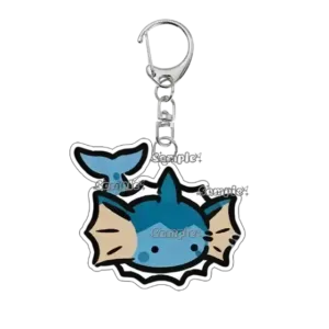 Pocket Monsters Cartoon Vaporeon Flareon Acrylic Keychain Eevee Anime Kawaii Charm Girls Boys Móc Treo Đeo Thoại, Standee, Móc Khoá In Theo Yêu Cầu, Chất Liệu Mica Dày 4mm, Kích Thước 5.5 Cm, Có In Test Mẫu