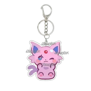 Pocket Monsters Eevee Creative Leafeon Kawaii Acrylic Keychain Anime Cartoon Pendant Couples Móc Treo Đeo Thoại, Standee, Móc Khoá In Theo Yêu Cầu, Chất Liệu Mica Dày 4mm, Kích Thước 5.5 Cm, Có In Test Mẫu