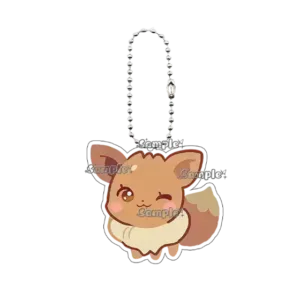 Pocket Monsters Eevee Creative Leafeon Kawaii Acrylic Keychain Anime Cartoon Pendant Couples Móc Treo Đeo Thoại, Standee, Móc Khoá In Theo Yêu Cầu, Chất Liệu Mica Dày 4mm, Kích Thước 5.5 Cm, Có In Test Mẫu