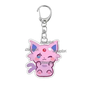 Pocket Monsters Eevee Creative Leafeon Kawaii Acrylic Keychain Anime Cartoon Pendant Couples Móc Treo Đeo Thoại, Standee, Móc Khoá In Theo Yêu Cầu, Chất Liệu Mica Dày 4mm, Kích Thước 5.5 Cm, Có In Test Mẫu