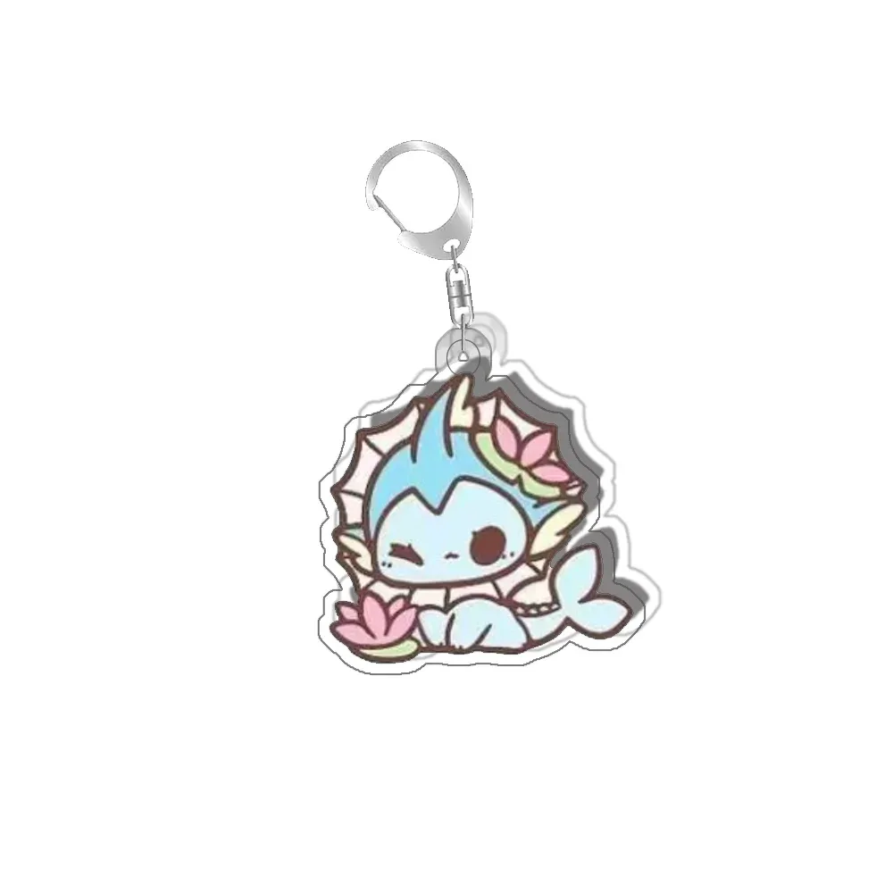 Pokemon Keychain Eevee Leafeon Sylveon Glaceon Espeon Anime Game Collection Expand Art Gifts Móc Treo Đeo Thoại, Standee, Móc Khoá In Theo Yêu Cầu, Chất Liệu Mica Dày 4mm, Kích Thước 5.5 Cm, Có In Test Mẫu