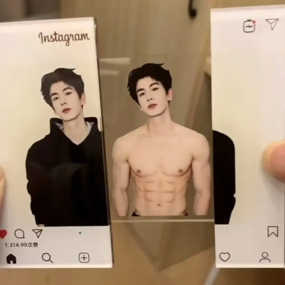 Popular Tv Drama Zhu Yu Handsome Zhang Linghe Muscle Reveal Pull Tab Card Acrylic Pulling Móc Treo Đeo Thoại, Standee, Móc Khoá In Theo Yêu Cầu, Chất Liệu Mica Dày 4mm, Kích Thước 5.5 Cm, Có In Test Mẫu