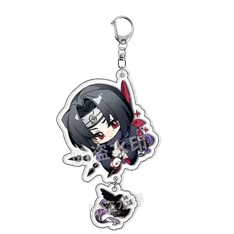 Q Naruto Acrylic Pendant Collectible Bag Sasuke Accessory Obito Uchiha Acrylic Keychains Móc Treo Đeo Thoại, Standee, Móc Khoá In Theo Yêu Cầu, Chất Liệu Mica Dày 4mm, Kích Thước 5.5 Cm, Có In Test Mẫu
