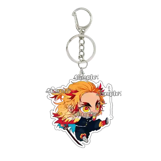 Q Version Creative Nezuko Agatsuma Zenitsu Tsuyuri Kanawo Anime Cartoon Acrylic Keychain Móc Treo Đeo Thoại, Standee, Móc Khoá In Theo Yêu Cầu, Chất Liệu Mica Dày 4mm, Kích Thước 5.5 Cm, Có In Test Mẫu