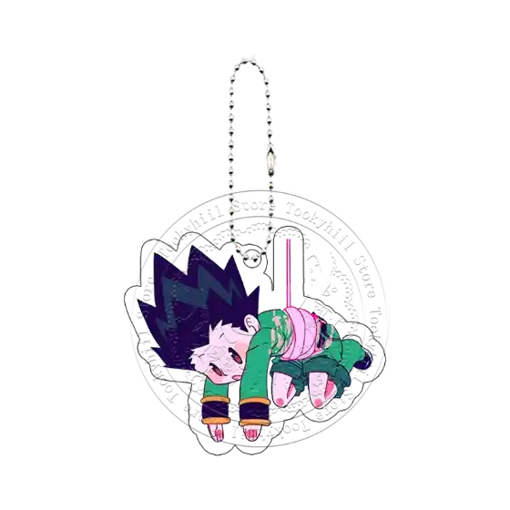 Q Version Hisoka Acrylic Keychain Killua Zoldyck Cosplay Props Decoration Bag Accessories Móc Treo Đeo Thoại, Standee, Móc Khoá In Theo Yêu Cầu, Chất Liệu Mica Dày 4mm, Kích Thước 5.5 Cm, Có In Test Mẫu
