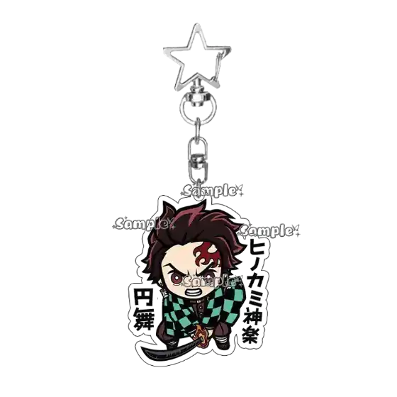 Q Version Tomioka Peripheral Giyuu Agatsuma Zenitsu Tanjiro Acrylic Keychain Cartoon Bag Móc Treo Đeo Thoại, Standee, Móc Khoá In Theo Yêu Cầu, Chất Liệu Mica Dày 4mm, Kích Thước 5.5 Cm, Có In Test Mẫu