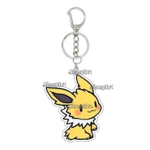 Q-version Pkm Eevee Jolteon Leafeon Creative Pattern Acrylic Keychain Cartoon Cute Anime Móc Treo Đeo Thoại, Standee, Móc Khoá In Theo Yêu Cầu, Chất Liệu Mica Dày 4mm, Kích Thước 5.5 Cm, Có In Test Mẫu