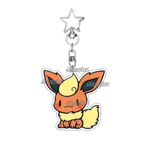 Q-version Pkm Eevee Jolteon Leafeon Creative Pattern Acrylic Keychain Cartoon Cute Anime Móc Treo Đeo Thoại, Standee, Móc Khoá In Theo Yêu Cầu, Chất Liệu Mica Dày 4mm, Kích Thước 5.5 Cm, Có In Test Mẫu
