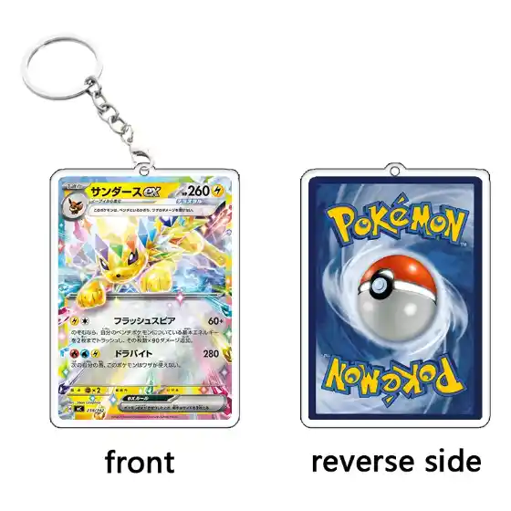Raichu Card Acrylic Keychain Voltorb Alolan Golem Start Deck Model Iono's 100 Battle Móc Treo Đeo Thoại, Standee, Móc Khoá In Theo Yêu Cầu, Chất Liệu Mica Dày 4mm, Kích Thước 5.5 Cm, Có In Test Mẫu