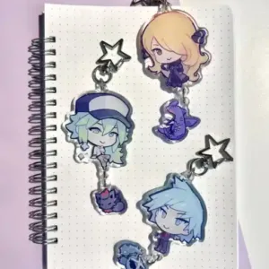 Recycled Acrylic Keychain For Nessa Marnie Giovanni Iono Anime Keychain Backpack Pendant Móc Treo Đeo Thoại, Standee, Móc Khoá In Theo Yêu Cầu, Chất Liệu Mica Dày 4mm, Kích Thước 5.5 Cm, Có In Test Mẫu Recycled Acrylic Keychain For Nessa Marnie Giovanni Iono Anime Keychain Backpack Pendant Móc Treo Đeo Thoại, Standee, Móc Khoá In Theo Yêu Cầu, Chất Liệu Mica Dày 4mm, Kích Thước 5.5 Cm, Có In Test Mẫu
