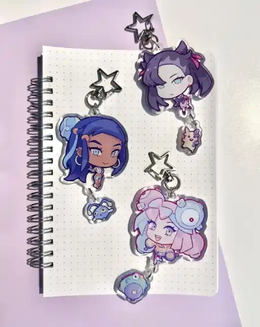 recycled-acrylic-keychain-for-nessa-marn-var3-1789604368945-530 Recycled Acrylic Keychain For Nessa Marnie Giovanni Iono Anime Keychain Backpack Pendant Móc Treo Đeo Thoại, Standee, Móc Khoá In Theo Yêu Cầu, Chất Liệu Mica Dày 4mm, Kích Thước 5.5 Cm, Có In Test Mẫu