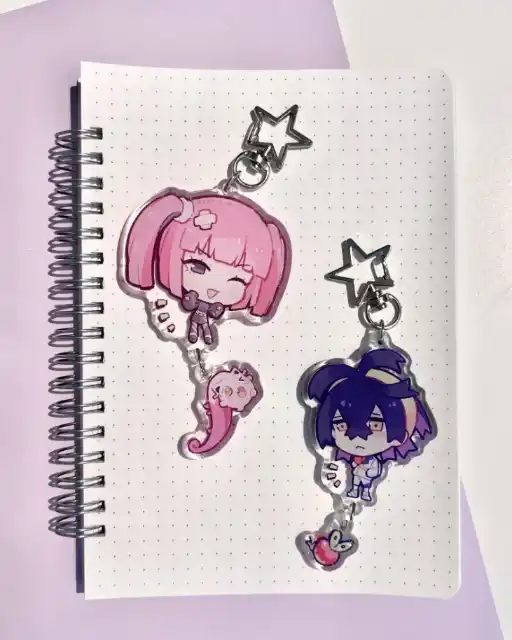recycled-acrylic-keychain-for-nessa-marn-var5-1789604372830-838 Recycled Acrylic Keychain For Nessa Marnie Giovanni Iono Anime Keychain Backpack Pendant Móc Treo Đeo Thoại, Standee, Móc Khoá In Theo Yêu Cầu, Chất Liệu Mica Dày 4mm, Kích Thước 5.5 Cm, Có In Test Mẫu