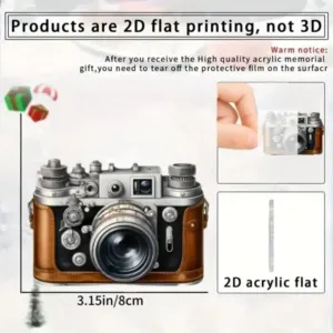 Retro 2d Camera Keychain Photography Themed Flat Acrylic Pendant Hanging Ornament For Car Bag Móc Treo Đeo Thoại, Standee, Móc Khoá In Theo Yêu Cầu, Chất Liệu Mica Dày 4mm, Kích Thước 5.5 Cm, Có In Test Mẫu Retro 2d Camera Keychain Photography Themed Flat Acrylic Pendant Hanging Ornament For Car Bag Móc Treo Đeo Thoại, Standee, Móc Khoá In Theo Yêu Cầu, Chất Liệu Mica Dày 4mm, Kích Thước 5.5 Cm, Có In Test Mẫu