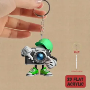 Retro 2d Camera Keychain Photography Themed Flat Acrylic Pendant Hanging Ornament For Car Bag Móc Treo Đeo Thoại, Standee, Móc Khoá In Theo Yêu Cầu, Chất Liệu Mica Dày 4mm, Kích Thước 5.5 Cm, Có In Test Mẫu Retro 2d Camera Keychain Photography Themed Flat Acrylic Pendant Hanging Ornament For Car Bag Móc Treo Đeo Thoại, Standee, Móc Khoá In Theo Yêu Cầu, Chất Liệu Mica Dày 4mm, Kích Thước 5.5 Cm, Có In Test Mẫu