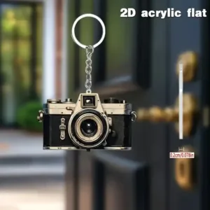 Retro 2d Camera Keychain Photography Themed Flat Acrylic Pendant Hanging Ornament For Car Bag Móc Treo Đeo Thoại, Standee, Móc Khoá In Theo Yêu Cầu, Chất Liệu Mica Dày 4mm, Kích Thước 5.5 Cm, Có In Test Mẫu Retro 2d Camera Keychain Photography Themed Flat Acrylic Pendant Hanging Ornament For Car Bag Móc Treo Đeo Thoại, Standee, Móc Khoá In Theo Yêu Cầu, Chất Liệu Mica Dày 4mm, Kích Thước 5.5 Cm, Có In Test Mẫu