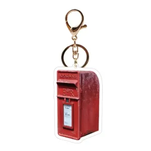 Retro Nostalgic Mail Box Acrylic Keychain Post Office Mailbox Envelope Box Pendant Hanging Móc Treo Đeo Thoại, Standee, Móc Khoá In Theo Yêu Cầu, Chất Liệu Mica Dày 4mm, Kích Thước 5.5 Cm, Có In Test Mẫu