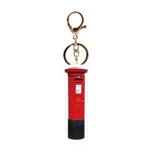 Retro Nostalgic Mail Box Acrylic Keychain Post Office Mailbox Envelope Box Pendant Hanging Móc Treo Đeo Thoại, Standee, Móc Khoá In Theo Yêu Cầu, Chất Liệu Mica Dày 4mm, Kích Thước 5.5 Cm, Có In Test Mẫu