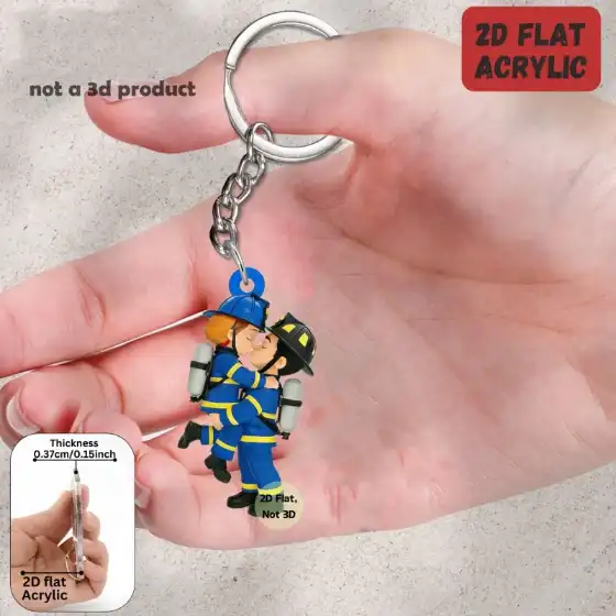 romantic-couple-of-firefighters-keychain-var7-1789559517626-282 Romantic Couple Of Firefighters Keychain 3/4/7pcs 2d Acrylic Pendants Backpacks Cars Móc Treo Đeo Thoại, Standee, Móc Khoá In Theo Yêu Cầu, Chất Liệu Mica Dày 4mm, Kích Thước 5.5 Cm, Có In Test Mẫu