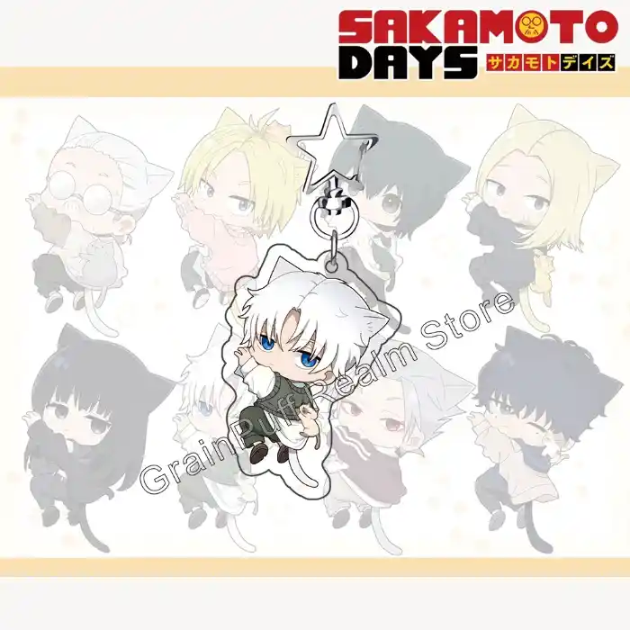 sakamoto-days-sticky-nyan-ver-acrylic-ke-var3-1789522296426-602 Sakamoto Days Sticky Nyan Ver. Acrylic Keychain – Shin, Lu; Cute Cat-themed Anime Bag Charm, Móc Treo Đeo Thoại, Standee, Móc Khoá In Theo Yêu Cầu, Chất Liệu Mica Dày 4mm, Kích Thước 5.5 Cm, Có In Test Mẫu