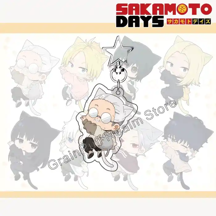 sakamoto-days-sticky-nyan-ver-acrylic-ke-var4-1789522324514-386 Sakamoto Days Sticky Nyan Ver. Acrylic Keychain – Shin, Lu; Cute Cat-themed Anime Bag Charm, Móc Treo Đeo Thoại, Standee, Móc Khoá In Theo Yêu Cầu, Chất Liệu Mica Dày 4mm, Kích Thước 5.5 Cm, Có In Test Mẫu