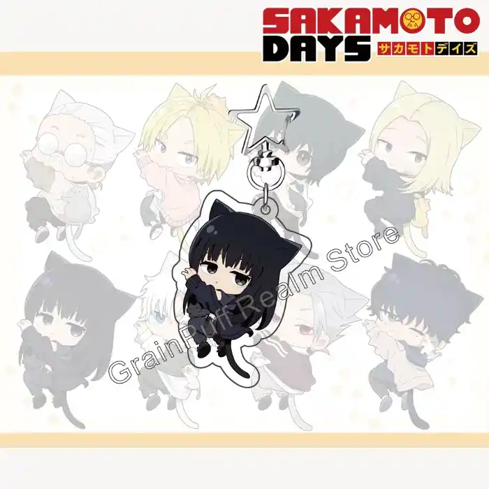 sakamoto-days-sticky-nyan-ver-acrylic-ke-var5-1789522352177-998 Sakamoto Days Sticky Nyan Ver. Acrylic Keychain – Shin, Lu; Cute Cat-themed Anime Bag Charm, Móc Treo Đeo Thoại, Standee, Móc Khoá In Theo Yêu Cầu, Chất Liệu Mica Dày 4mm, Kích Thước 5.5 Cm, Có In Test Mẫu