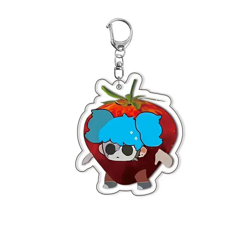 Sally Face Cute Face Acrylic Double-sided Keychain Anime Backpack Pendant Key Circle Hanging Móc Treo Đeo Thoại, Standee, Móc Khoá In Theo Yêu Cầu, Chất Liệu Mica Dày 4mm, Kích Thước 5.5 Cm, Có In Test Mẫu