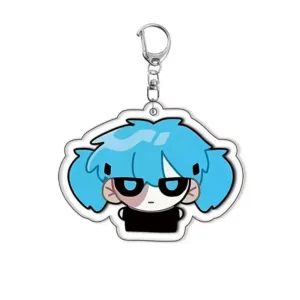 Sally Face Cute Face Acrylic Double-sided Keychain Anime Backpack Pendant Key Circle Hanging Móc Treo Đeo Thoại, Standee, Móc Khoá In Theo Yêu Cầu, Chất Liệu Mica Dày 4mm, Kích Thước 5.5 Cm, Có In Test Mẫu