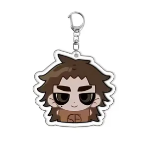 Sally Face Cute Face Acrylic Double-sided Keychain Anime Backpack Pendant Key Circle Hanging Móc Treo Đeo Thoại, Standee, Móc Khoá In Theo Yêu Cầu, Chất Liệu Mica Dày 4mm, Kích Thước 5.5 Cm, Có In Test Mẫu