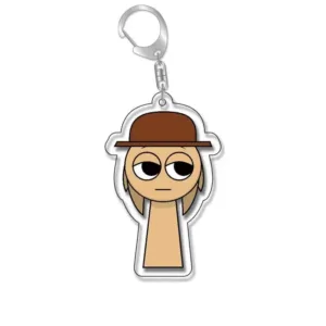 Sprunkiq-version Keychains Adorable Acrylic Cartoon Backpack Key Rings Exquisite Student Móc Treo Đeo Thoại, Standee, Móc Khoá In Theo Yêu Cầu, Chất Liệu Mica Dày 4mm, Kích Thước 5.5 Cm, Có In Test Mẫu