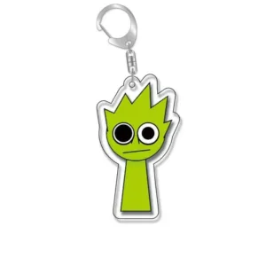 Sprunkiq-version Keychains Adorable Acrylic Cartoon Backpack Key Rings Exquisite Student Móc Treo Đeo Thoại, Standee, Móc Khoá In Theo Yêu Cầu, Chất Liệu Mica Dày 4mm, Kích Thước 5.5 Cm, Có In Test Mẫu
