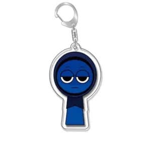 Sprunkiq-version Keychains Adorable Acrylic Cartoon Backpack Key Rings Exquisite Student Móc Treo Đeo Thoại, Standee, Móc Khoá In Theo Yêu Cầu, Chất Liệu Mica Dày 4mm, Kích Thước 5.5 Cm, Có In Test Mẫu