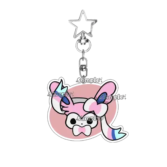 Sylveon Jolteon Glaceon Anime Cartoon Acrylic Keychain Double-sided Printed Character Móc Treo Đeo Thoại, Standee, Móc Khoá In Theo Yêu Cầu, Chất Liệu Mica Dày 4mm, Kích Thước 5.5 Cm, Có In Test Mẫu