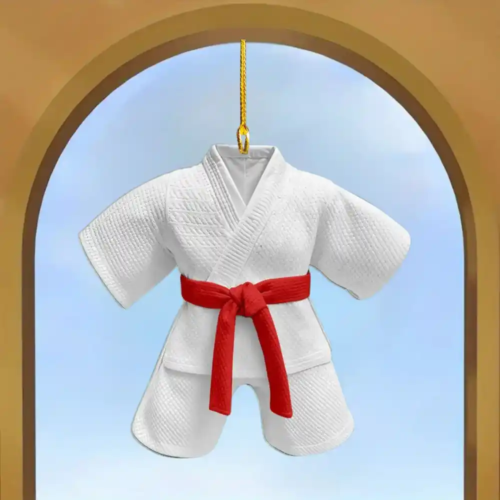 Taekwondo Clothing Keychain 2d Acrylic Pendant Suitable For Bags, Car Rearview Mirror Móc Treo Đeo Thoại, Standee, Móc Khoá In Theo Yêu Cầu, Chất Liệu Mica Dày 4mm, Kích Thước 5.5 Cm, Có In Test Mẫu