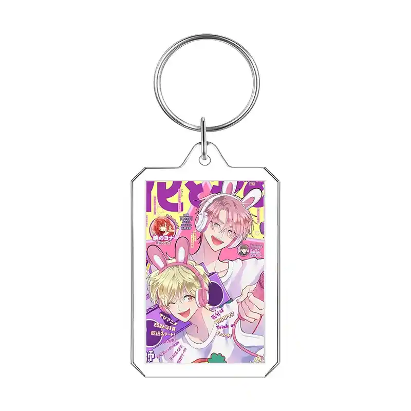 Tamon's B-side Acrylic Keychain Kawaii Keyring Photo Frame Fukuhara Tamon Creativity Móc Treo Đeo Thoại, Standee, Móc Khoá In Theo Yêu Cầu, Chất Liệu Mica Dày 4mm, Kích Thước 5.5 Cm, Có In Test Mẫu