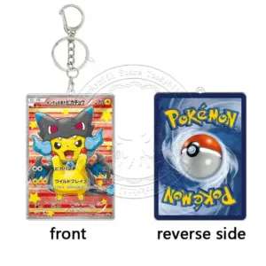 Tcg Pretend Series Card Keychain Kawaii Cartoon Anime Acrylic Charizard Game Card Collection Móc Treo Đeo Thoại, Standee, Móc Khoá In Theo Yêu Cầu, Chất Liệu Mica Dày 4mm, Kích Thước 5.5 Cm, Có In Test Mẫu