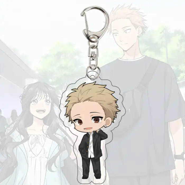 The Fragrant Flower Blooms With Dignity Acrylic Chibi Keychain Figures Rintaro Kaoruko Móc Treo Đeo Thoại, Standee, Móc Khoá In Theo Yêu Cầu, Chất Liệu Mica Dày 4mm, Kích Thước 5.5 Cm, Có In Test Mẫu