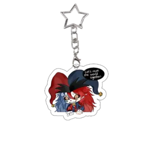 The Freak Circus Acrylic Keychain Anime Cartoon Pierrot Game Role Keyring Harlequin Bag Móc Treo Đeo Thoại, Standee, Móc Khoá In Theo Yêu Cầu, Chất Liệu Mica Dày 4mm, Kích Thước 5.5 Cm, Có In Test Mẫu
