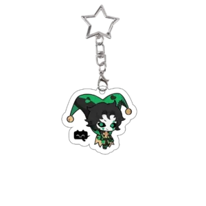 The Freak Circus Acrylic Keychain Anime Cartoon Pierrot Game Role Keyring Harlequin Bag Móc Treo Đeo Thoại, Standee, Móc Khoá In Theo Yêu Cầu, Chất Liệu Mica Dày 4mm, Kích Thước 5.5 Cm, Có In Test Mẫu