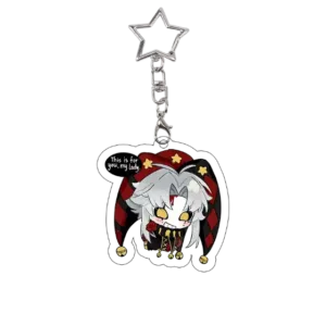 The Freak Circus Acrylic Keychain Anime Cartoon Pierrot Game Role Keyring Harlequin Bag Móc Treo Đeo Thoại, Standee, Móc Khoá In Theo Yêu Cầu, Chất Liệu Mica Dày 4mm, Kích Thước 5.5 Cm, Có In Test Mẫu