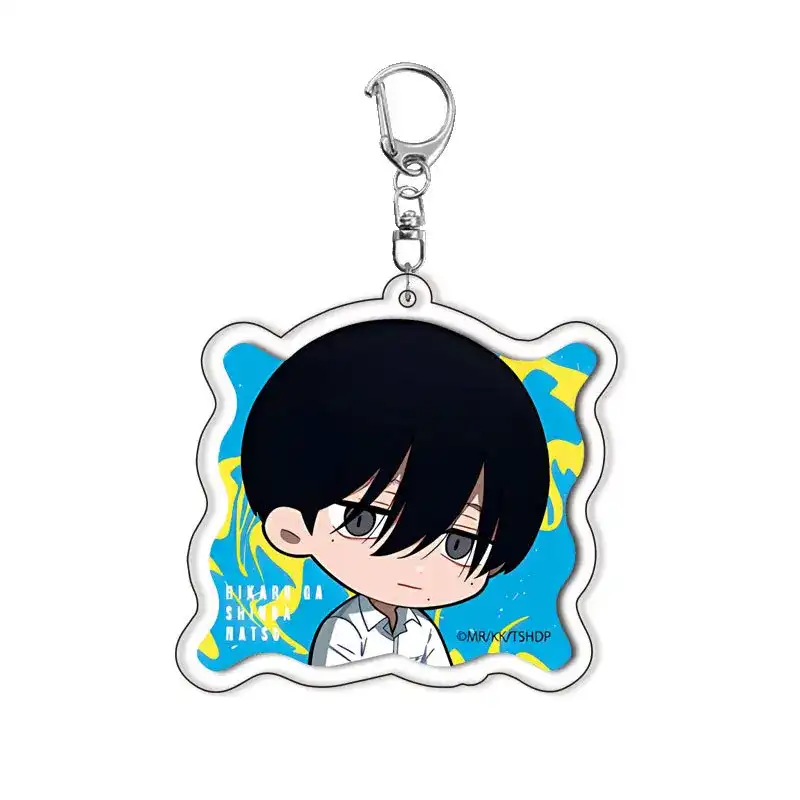 The Summer Anime Acrylic Cute Figure Keychain Indou Hikaru Tsujinaka Yoshiki Decoration Plate Móc Treo Đeo Thoại, Standee, Móc Khoá In Theo Yêu Cầu, Chất Liệu Mica Dày 4mm, Kích Thước 5.5 Cm, Có In Test Mẫu