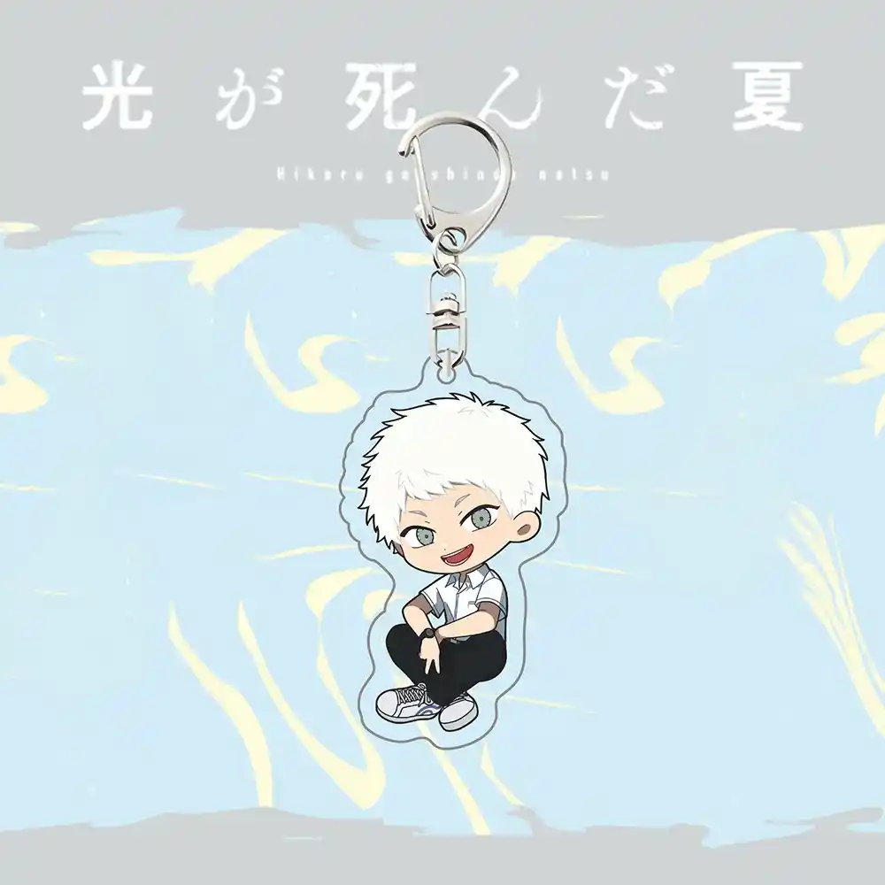 The Summer Hikaru Died Acrylic Keychain - Yoshiki And Hikaru Chibi Figures Pendant, Hikaru Ga Móc Treo Đeo Thoại, Standee, Móc Khoá In Theo Yêu Cầu, Chất Liệu Mica Dày 4mm, Kích Thước 5.5 Cm, Có In Test Mẫu