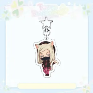 Tokyo Revengers Anime Keychain - Chibi Cat Ear Mikey Draken Chifuyu Baji Acrylic Keyring - Móc Treo Đeo Thoại, Standee, Móc Khoá In Theo Yêu Cầu, Chất Liệu Mica Dày 4mm, Kích Thước 5.5 Cm, Có In Test Mẫu