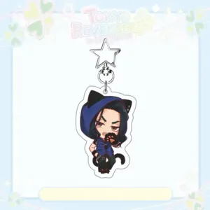 Tokyo Revengers Anime Keychain - Chibi Cat Ear Mikey Draken Chifuyu Baji Acrylic Keyring - Móc Treo Đeo Thoại, Standee, Móc Khoá In Theo Yêu Cầu, Chất Liệu Mica Dày 4mm, Kích Thước 5.5 Cm, Có In Test Mẫu