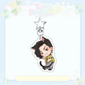 Tokyo Revengers Anime Keychain - Chibi Cat Ear Mikey Draken Chifuyu Baji Acrylic Keyring - Móc Treo Đeo Thoại, Standee, Móc Khoá In Theo Yêu Cầu, Chất Liệu Mica Dày 4mm, Kích Thước 5.5 Cm, Có In Test Mẫu