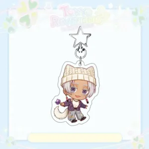 Tokyo Revengers Anime Keychain - Chibi Cat Ear Mikey Draken Chifuyu Baji Acrylic Keyring - Móc Treo Đeo Thoại, Standee, Móc Khoá In Theo Yêu Cầu, Chất Liệu Mica Dày 4mm, Kích Thước 5.5 Cm, Có In Test Mẫu