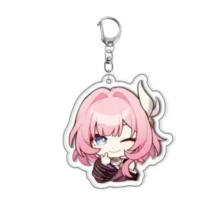 Transparent Pockets Game Figures Cyrene Honkai Star Track Anime Keychains Acrylic Car Party Móc Treo Đeo Thoại, Standee, Móc Khoá In Theo Yêu Cầu, Chất Liệu Mica Dày 4mm, Kích Thước 5.5 Cm, Có In Test Mẫu