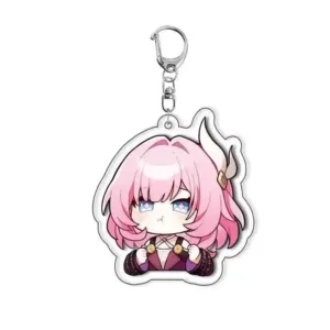 Transparent Pockets Game Figures Cyrene Honkai Star Track Anime Keychains Acrylic Car Party Móc Treo Đeo Thoại, Standee, Móc Khoá In Theo Yêu Cầu, Chất Liệu Mica Dày 4mm, Kích Thước 5.5 Cm, Có In Test Mẫu